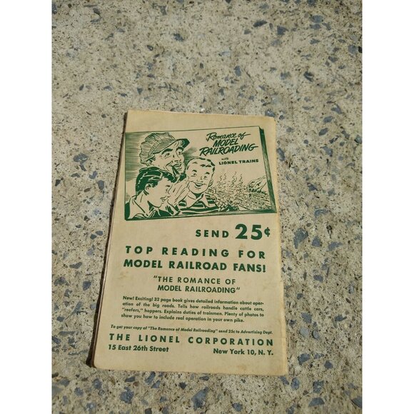 Instructions For Assembling and Operating Lionel Trains - Picture 5 of 5